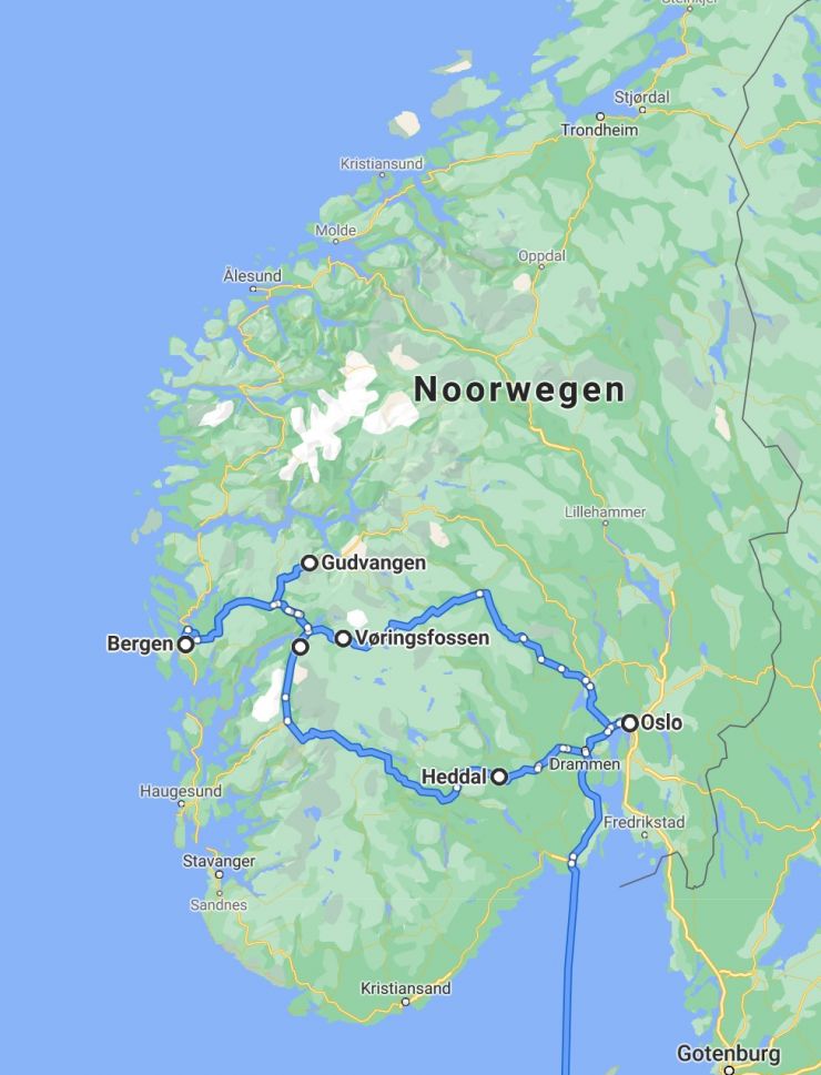 Route Noorwegen Oslo-Telemark-Bergen.jpg